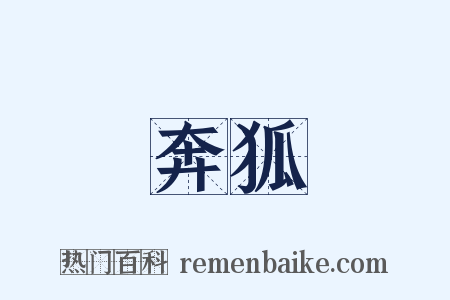 奔狐是什么意思的图片